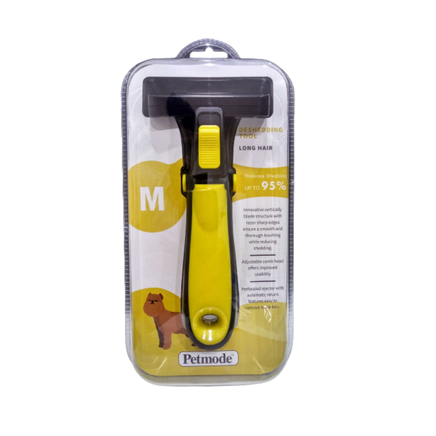 Pet Mode Deshedding Tool For Long Hair Dog – M