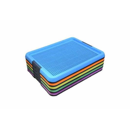 Pet Mode Plastic Pet Toilet – 54x44x4cm Easy-Clean Litter Tray