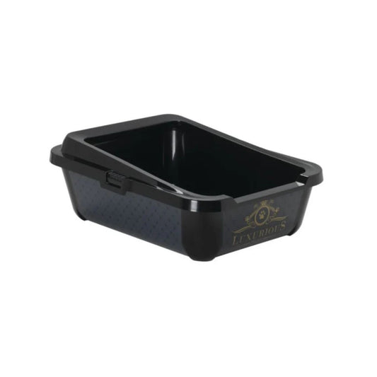 Moderna Hercules Litter Tray K162 – Black – Extra Strong Open Cat Litter Box