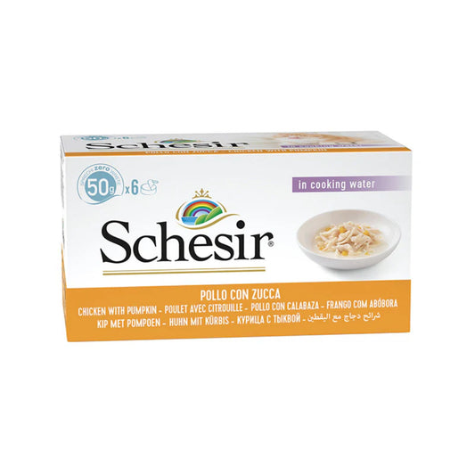 Schesir Cat Can Multipack Chicken with Pumpkin 6X50G