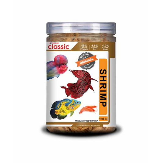 Horizone Classic Freeze Dried Shrimp Fish Food - 1000ml