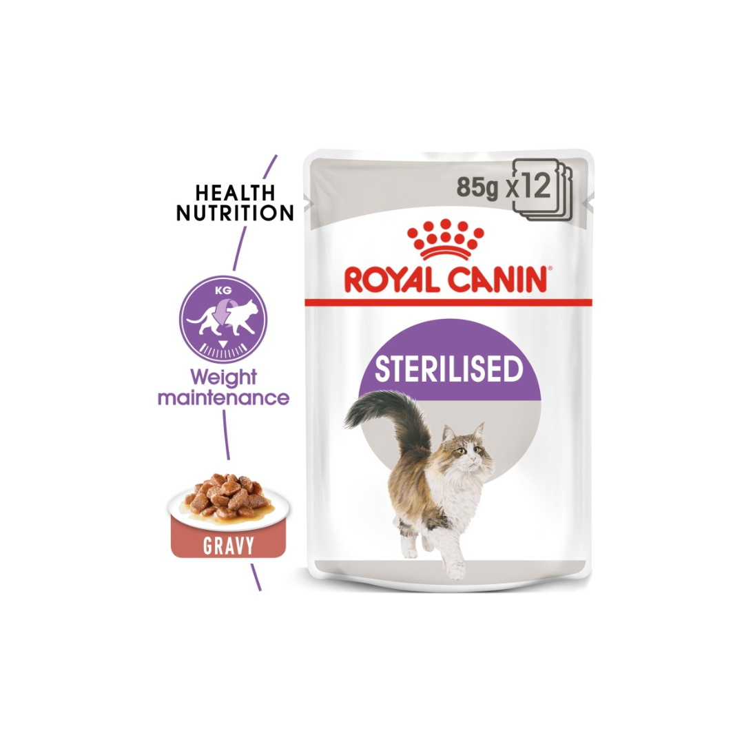 Royal Canin Feline Health Nutrition Sterilised Gravy (wet food)
