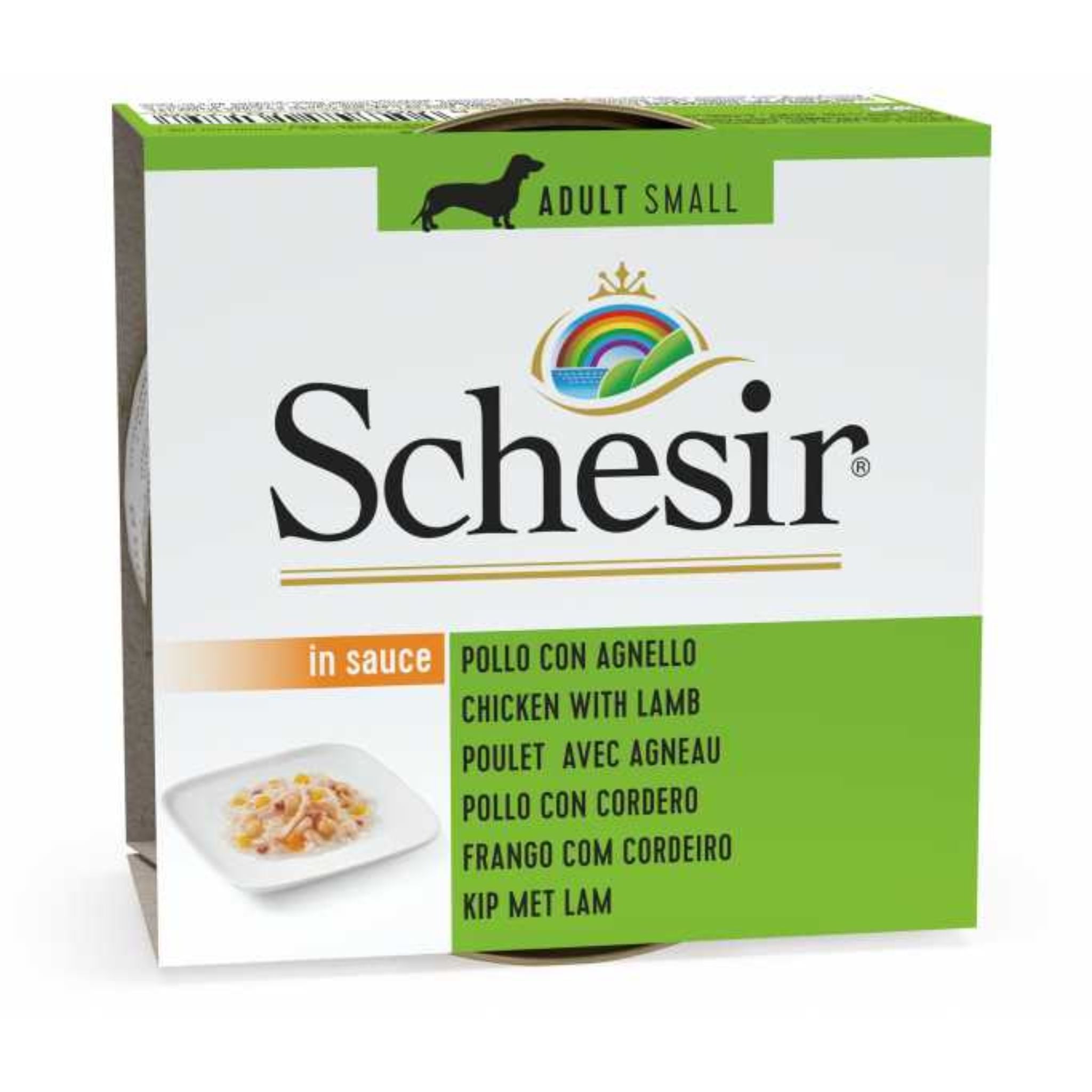 Schesir Dog Wet Food Chicken with Lamb 85G