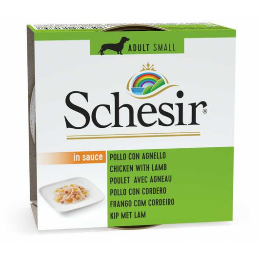 Schesir Dog Wet Food Chicken with Lamb 85G