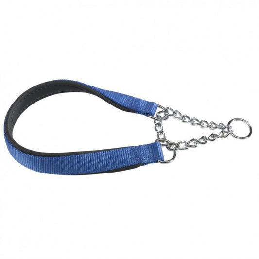 Ferplast Daytona CSS Semi-Pull-Out Dog Collar With Soft Padding Blue - 50cm X 20mm
