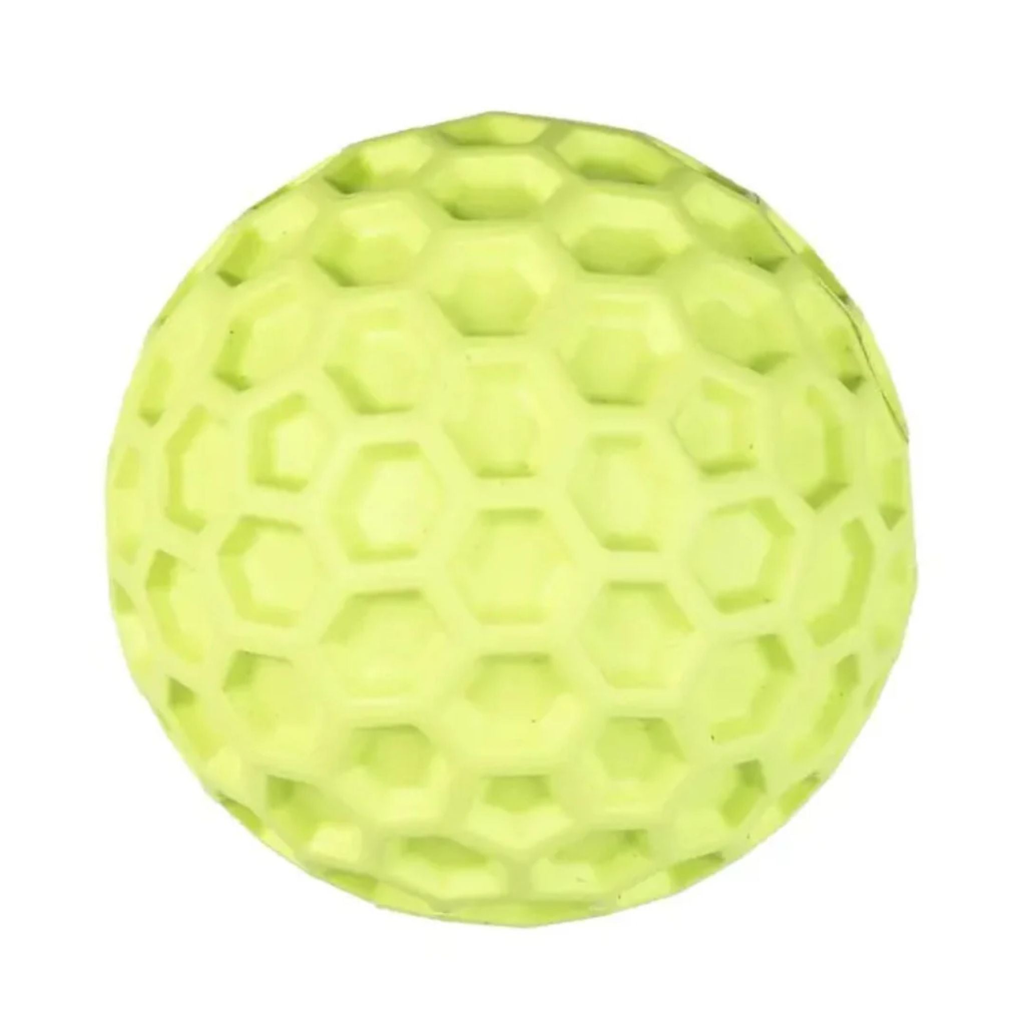 Duvo+ Rubber Hexagon Dispenser Ball Dog Toy Green