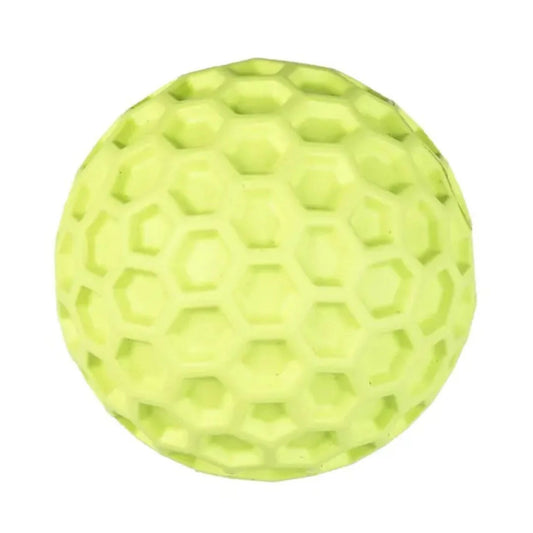 Duvo+ Rubber Hexagon Dispenser Ball Dog Toy Green