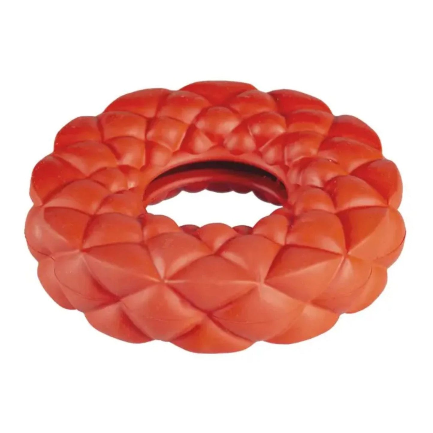 Duvo+ Rubber Bubble Ring Dispenser Dog Toy – 11x11x3.3cm