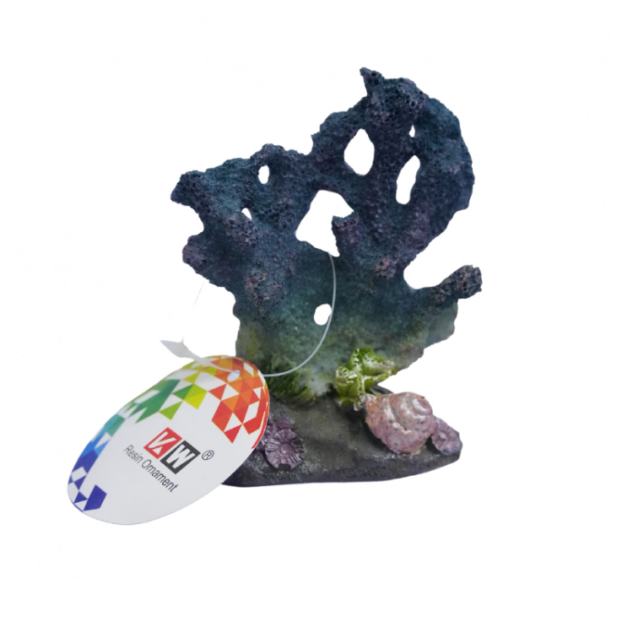 KW Zone Resin Aquarium Ornament Realistic Tank Decoration