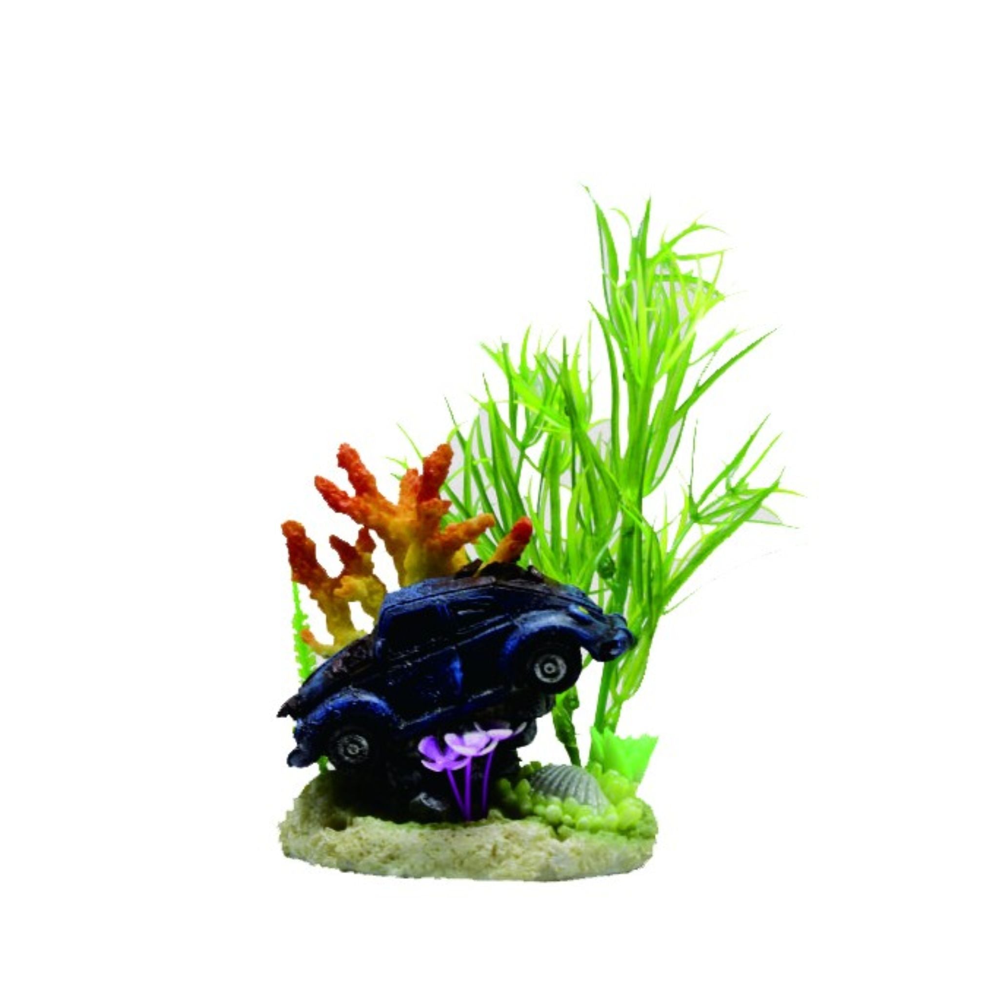 Yusee Aquarium Decoration Artificial Plant - 10x7.5x19cm