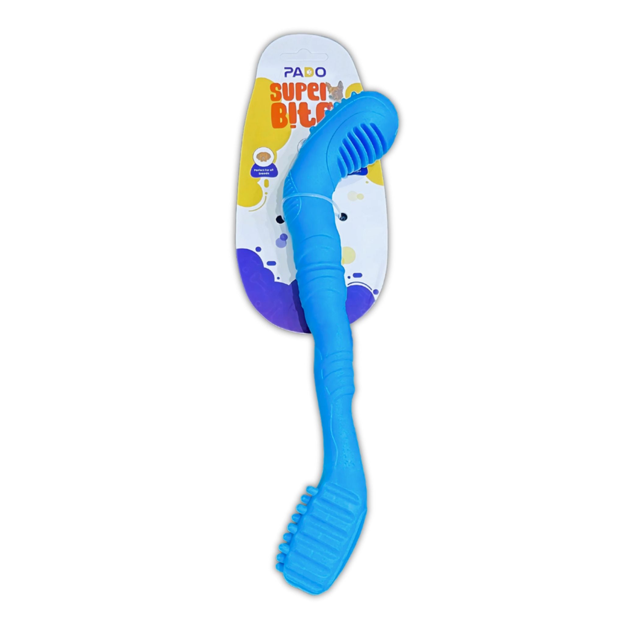 Pado Super Bite Dog Tougher Toy Sky Blue - 28x3x3cm