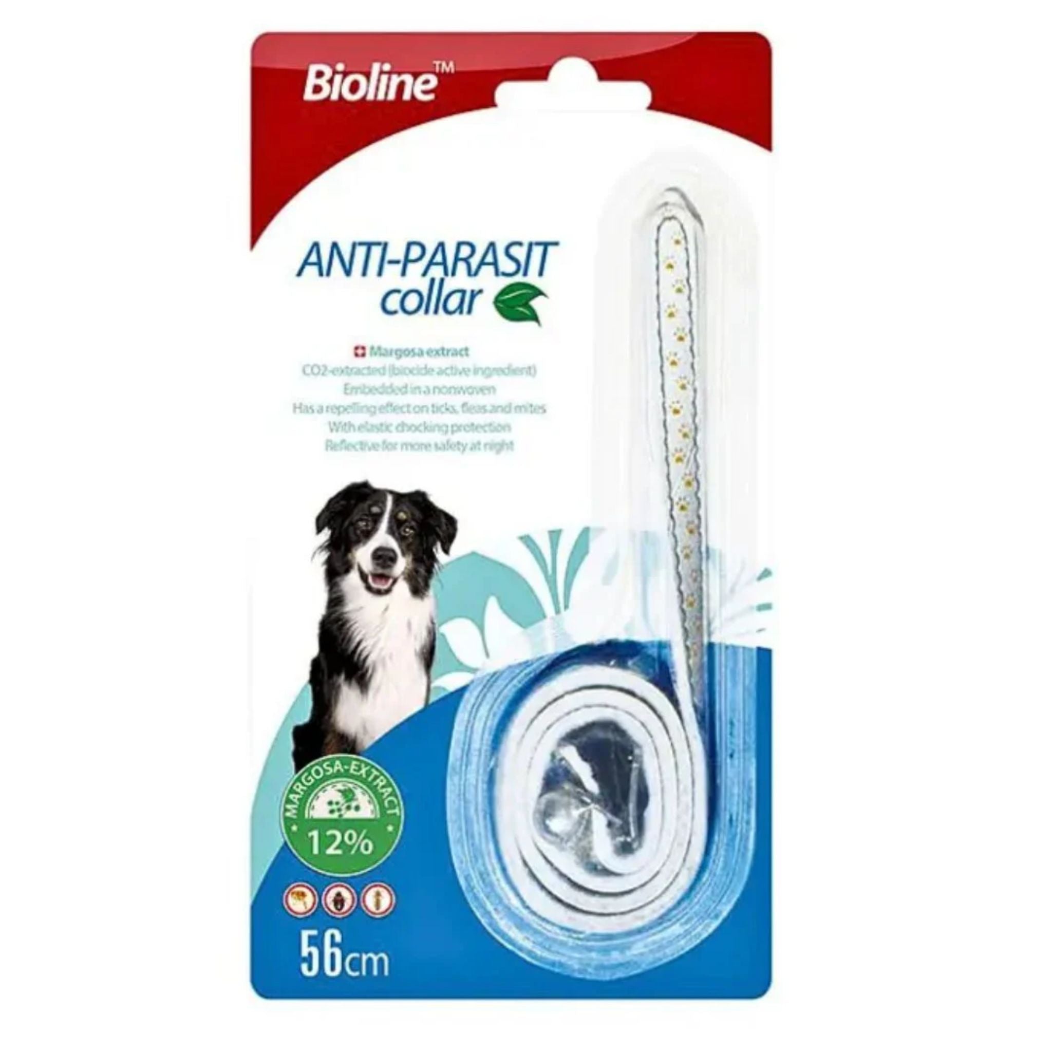 Bioline Adjustable Pet Dog Collar - 56cm