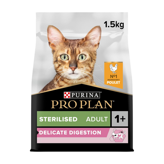 Purina Pro Plan Sterilised Adult Dry Cat Food with Chicken, 1.5 kg