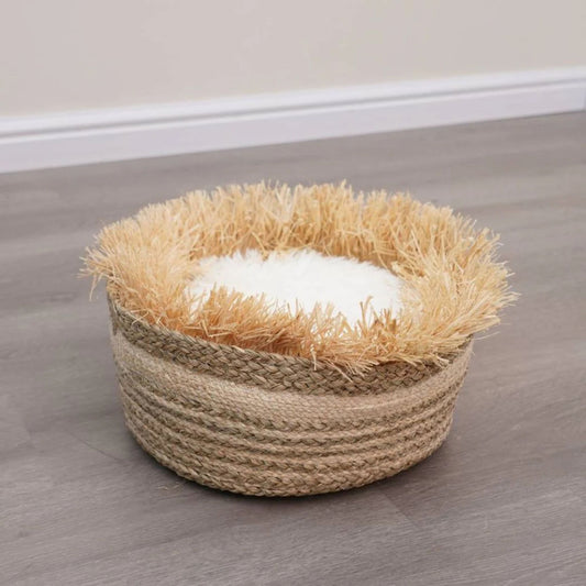 Catry Cat Bed Basket - 40x40x18hCm