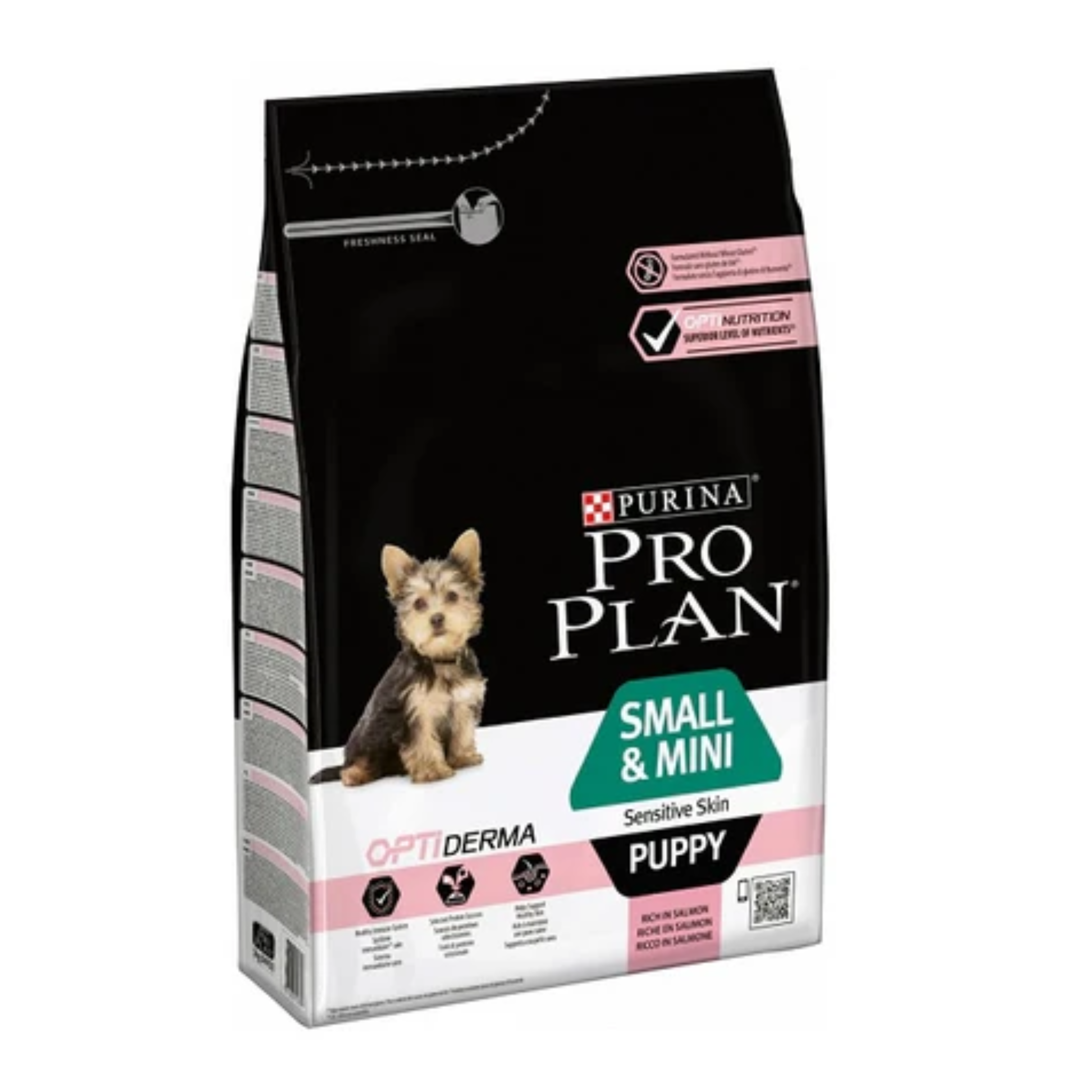 Purina Pro Plan Sensitive Skin Small And Mini Puppy Dry Dog Food With Salmon - 3 kg