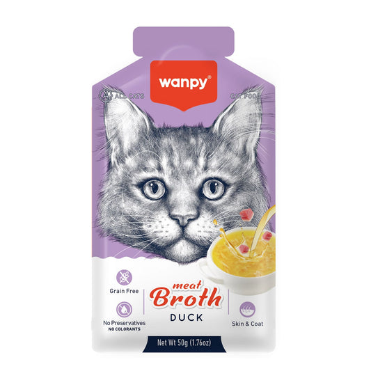Wanpy Duck Broth for Cats ‚Delicious Liquid Cat Snack