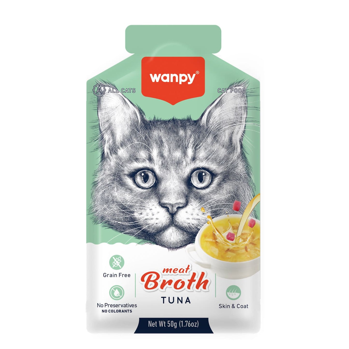Wanpy Tuna Broth for Cats ‚Hydrating Meat-Based Cat Treat