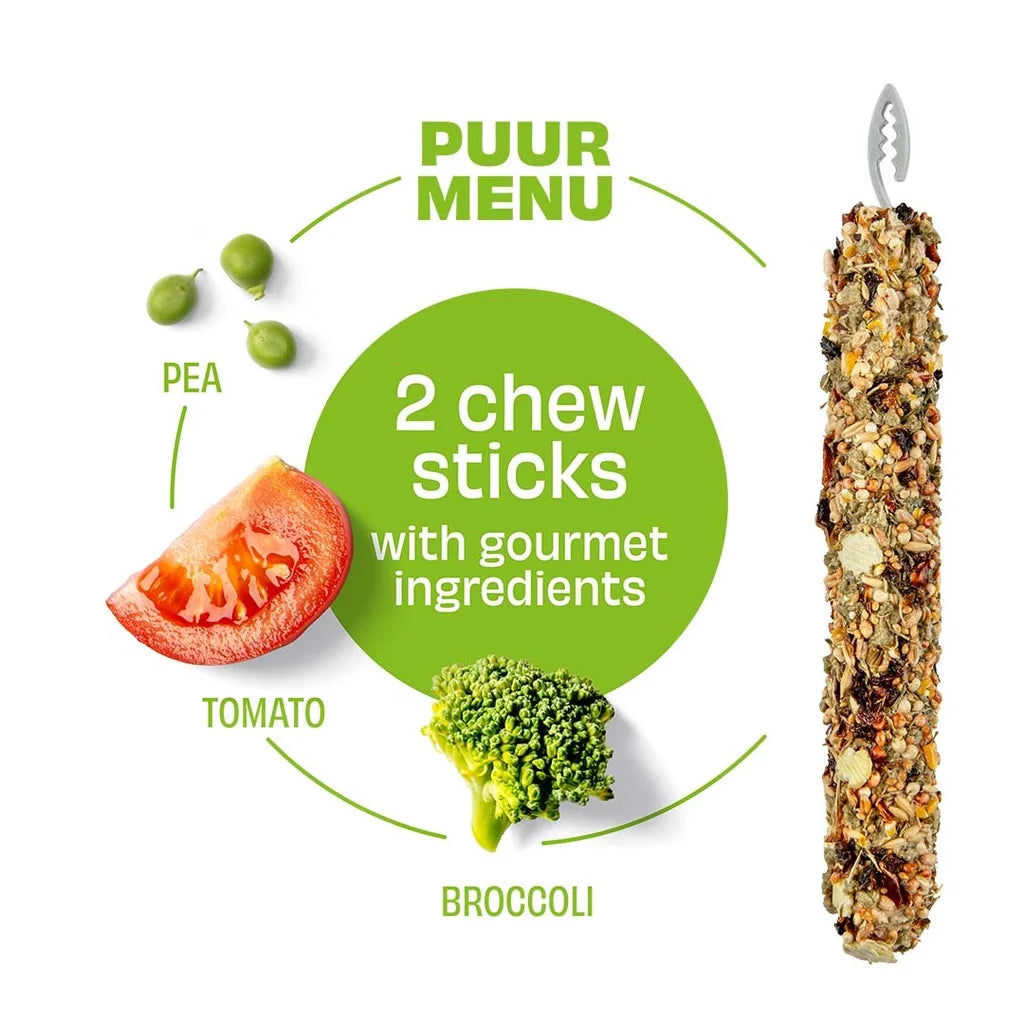Witte Molen Chew Treat Sticks Pea & Tomato for Rabbit & Small Animals - 180g