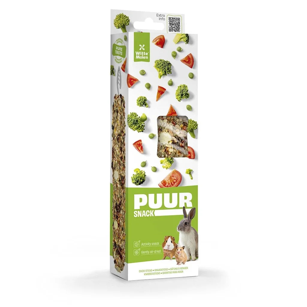 Witte Molen Chew Treat Sticks Pea & Tomato for Rabbit & Small Animals - 180g
