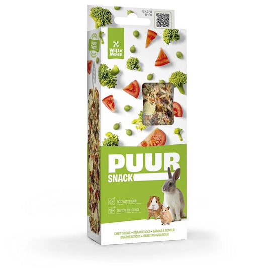 Witte Molen Chew Treat Sticks With Pea & Tomato for Rabbit & Small Animals - 90g