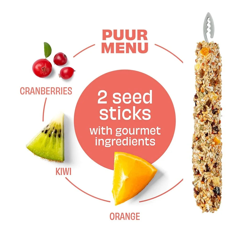 Witte Molen Puur Treat Sticks Cranberry & Kiwi for Canary - 60g