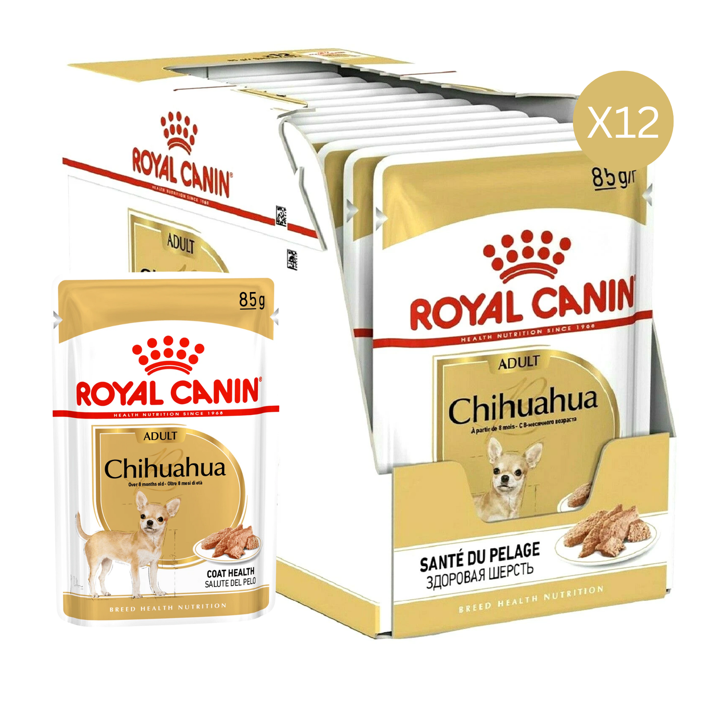 Royal Canin Breed Health Nutrition Chihuahua Adult Dog Wet Food - 12X85G