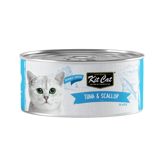Kit Cat Deboned Tuna & Scallop Wet Food For Cat - 80g