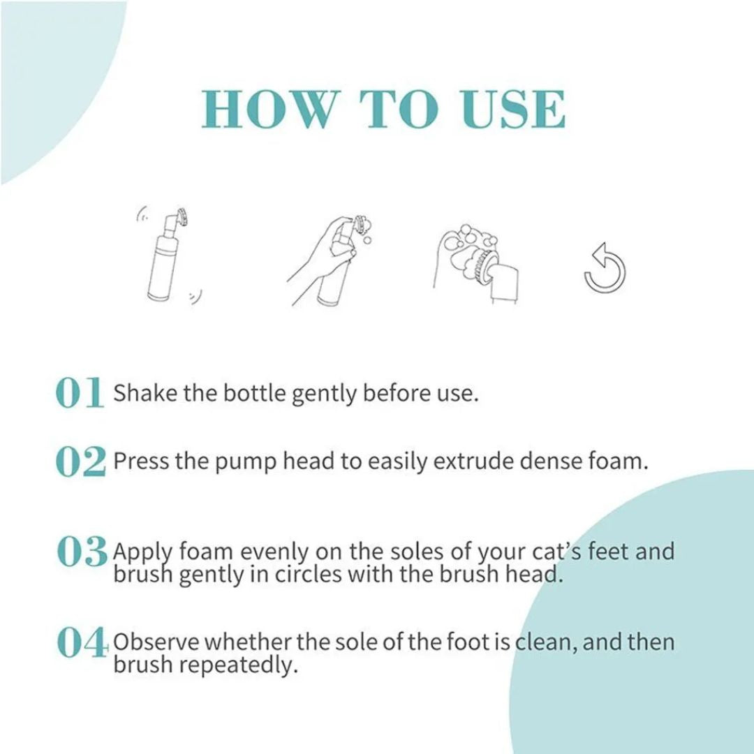 Bioline Paw Cleaning Foam for Cats & Dogs