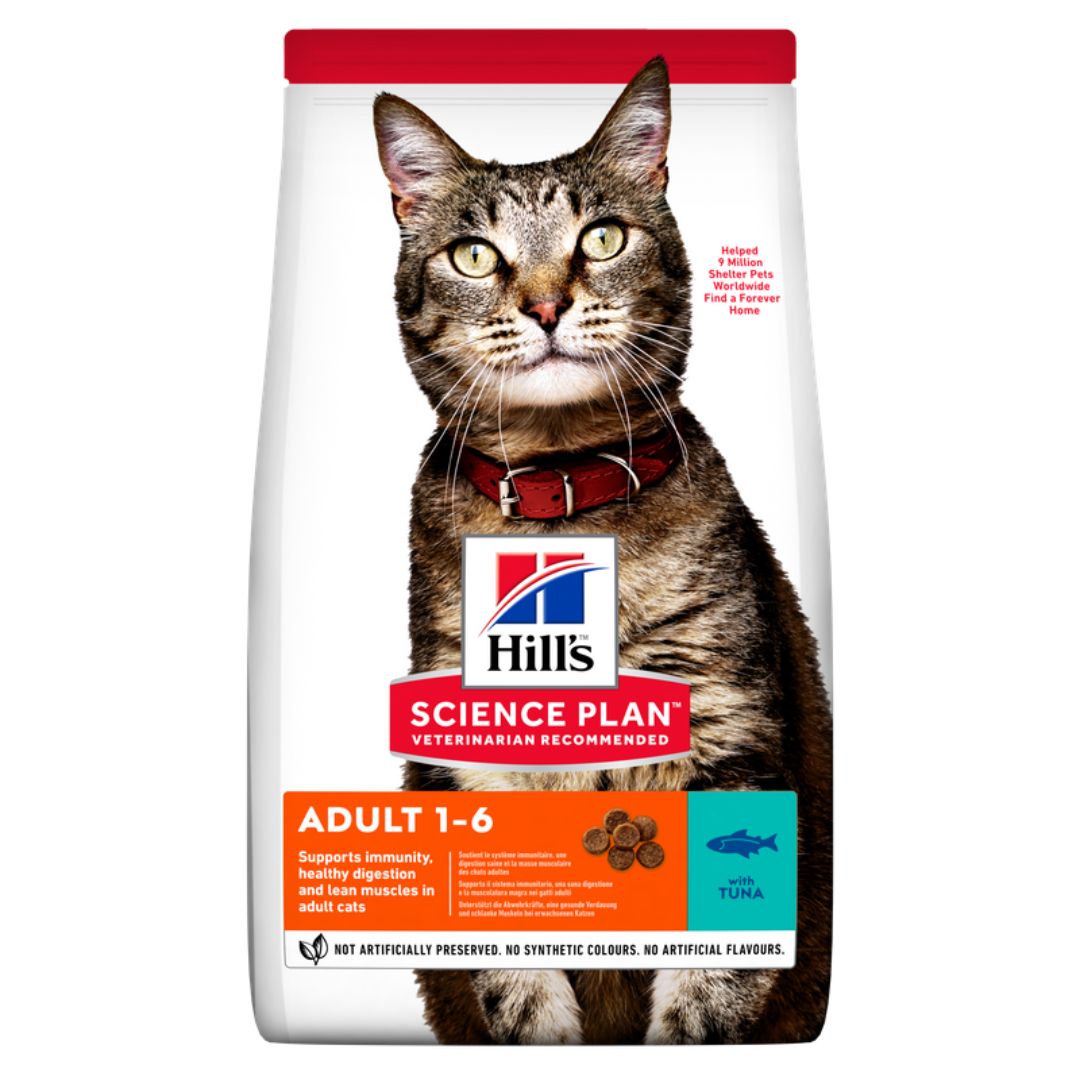Hills Science Plan Dry Food With Tuna For Adult Cat (1-6)