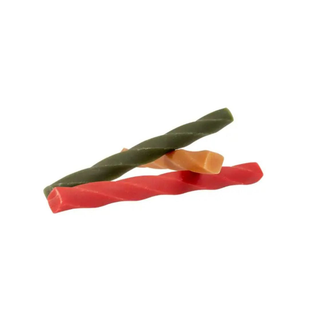 Duvo+ Garden Bites Dental Twisters Small Pouch 13cm - 28 Pcs Mix Colors