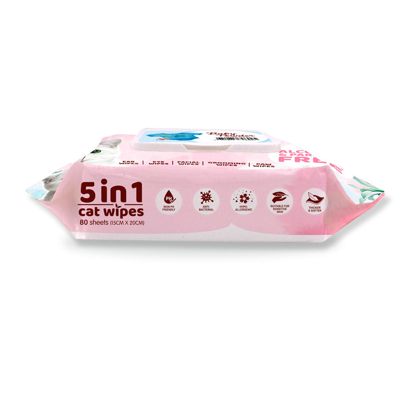 Kit Cat 5-in-1 Cat Wipes ‚Baby Powder Scented