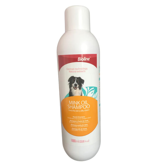 Bioline Mink Oil Dog Shampoo – Moisturizing Shampoo for Dogs