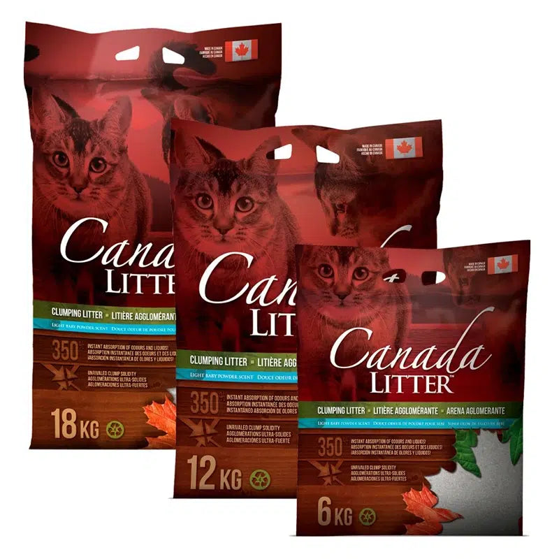 Canada Cat Litter Clumping, Baby Powder Scent, 18 Kg