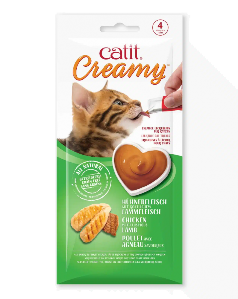 Catit Creamy Cat Treats With Chicken Lamb 10g