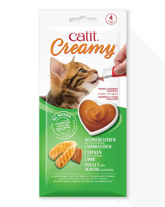 Catit Creamy Cat Treats With Chicken Lamb 10g