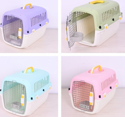 Pet Mode Plastic Pet Carrier 50X35X34Cm (Assorted Colors) Hc040-L50