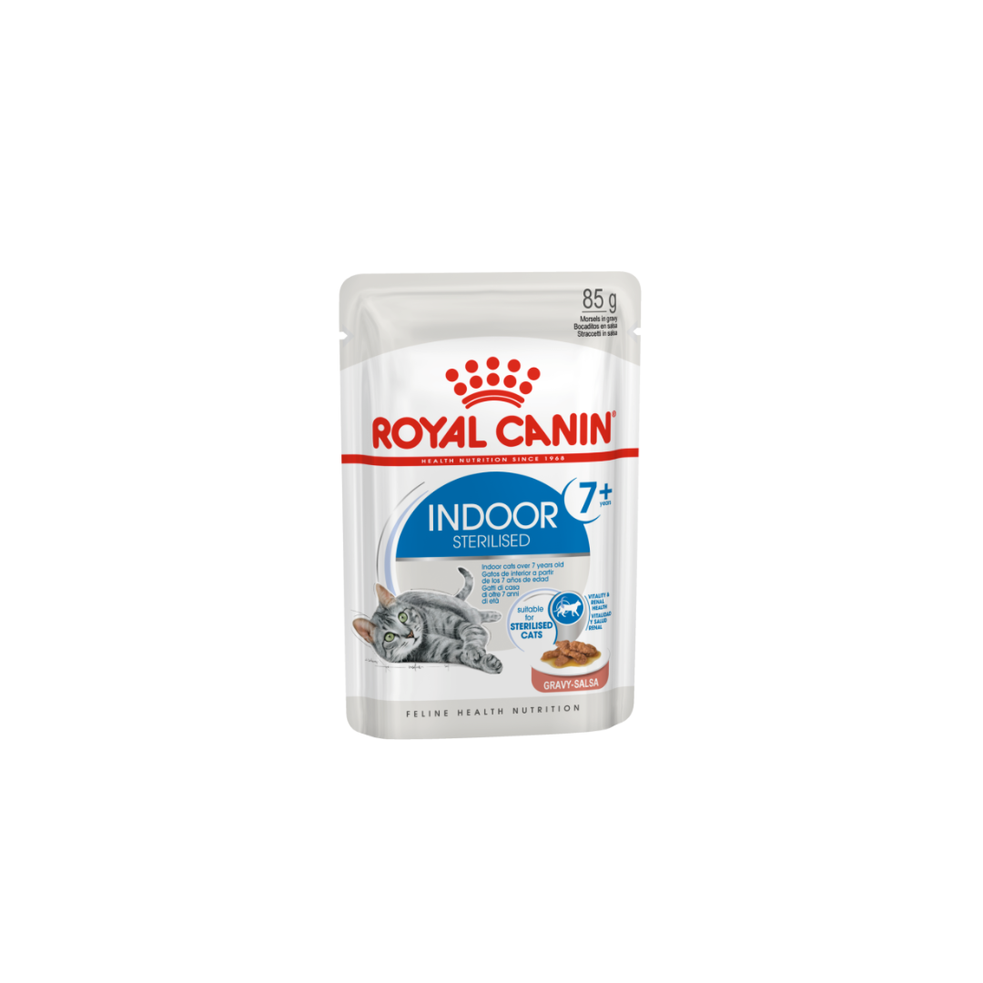 Royal Canin Feline Health Nutrition Indoor Gravy 7+ (WET FOOD )