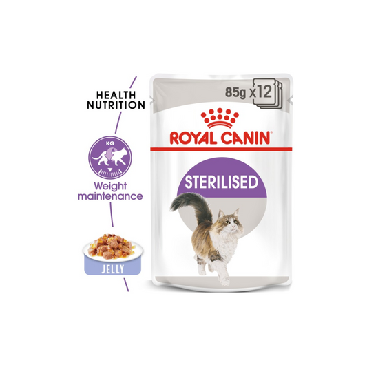 Royal Canin Feline Health Nutrition Sterilised Jelly (WET FOOD)