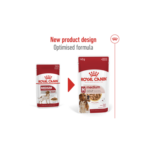 Royal Canin Health Nutrition Medium Adult (WET FOOD - Pouches 140g)