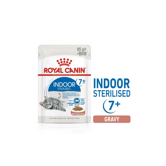 Royal Canin Feline Health Nutrition Indoor Gravy 7+ (WET FOOD )