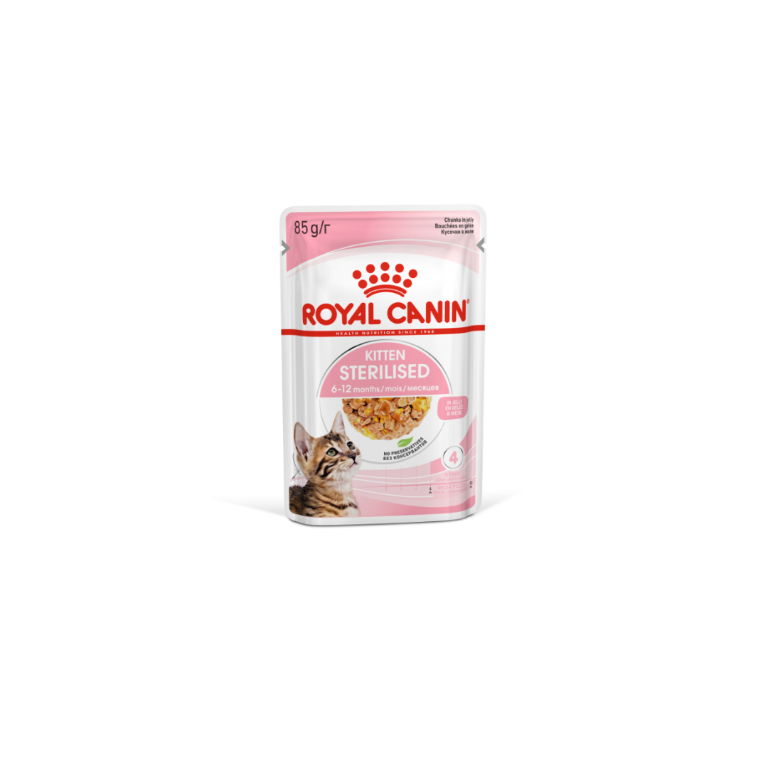 Royal Canin Feline Health Nutrition Kitten Sterilised Jelly (WET FOOD)