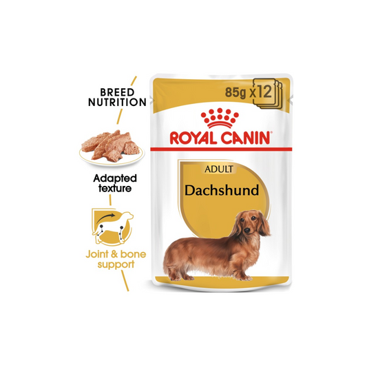 Royal Canin Breed Health Nutrition Dachshund Adult (WET FOOD - Pouches 85g)