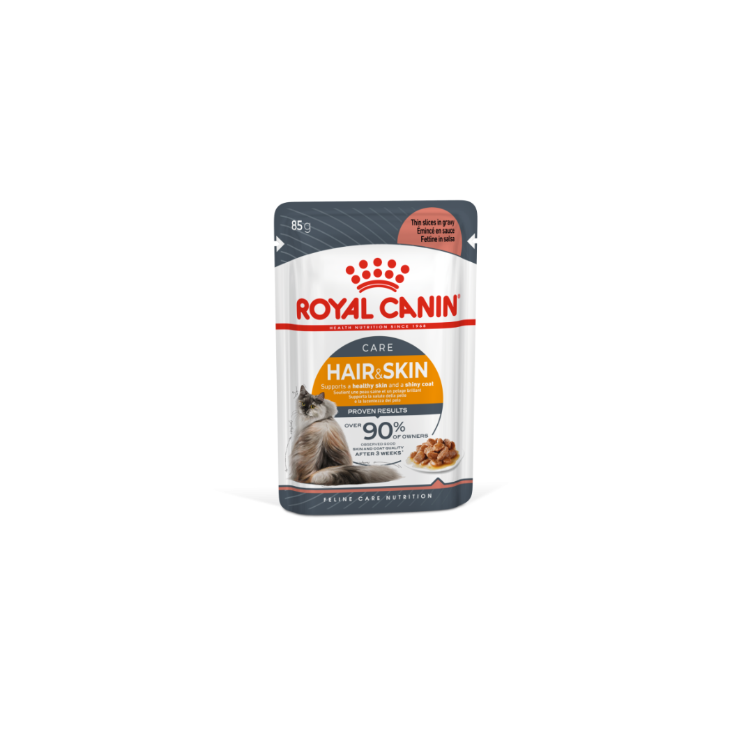 Royal Canin Feline Care Nutrition Hair & Skin Gravy WET FOOD