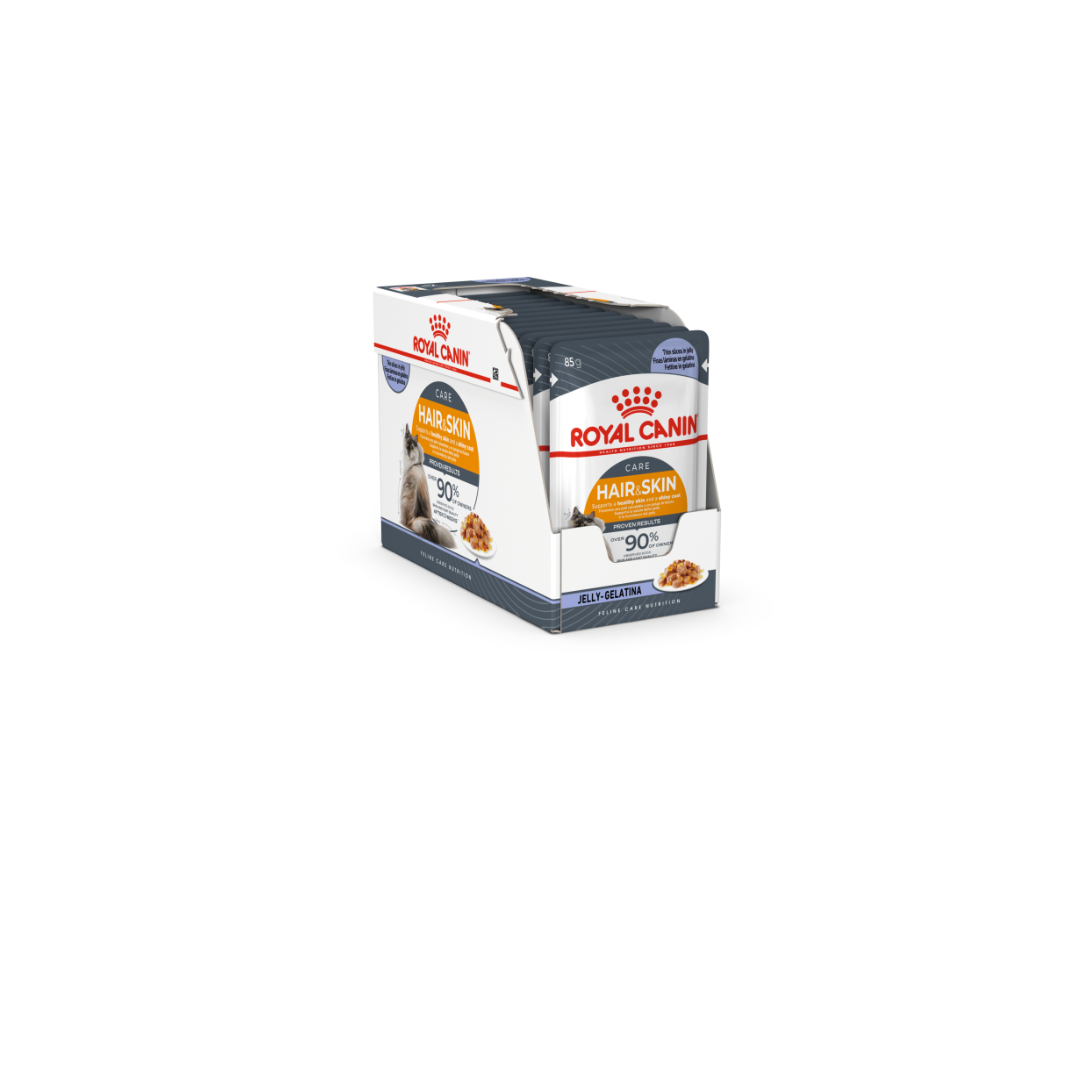Royal Canin Feline Care Nutrition Hair & Skin Jelly (WET FOOD - Pouches 85g)