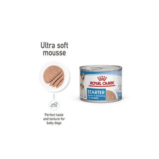 Royal Canin Canine Health Nutrition Starter Mousse (WET FOOD - Cans 195g)