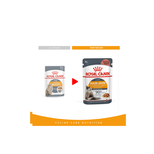 Royal Canin Feline Care Nutrition Hair & Skin Gravy WET FOOD