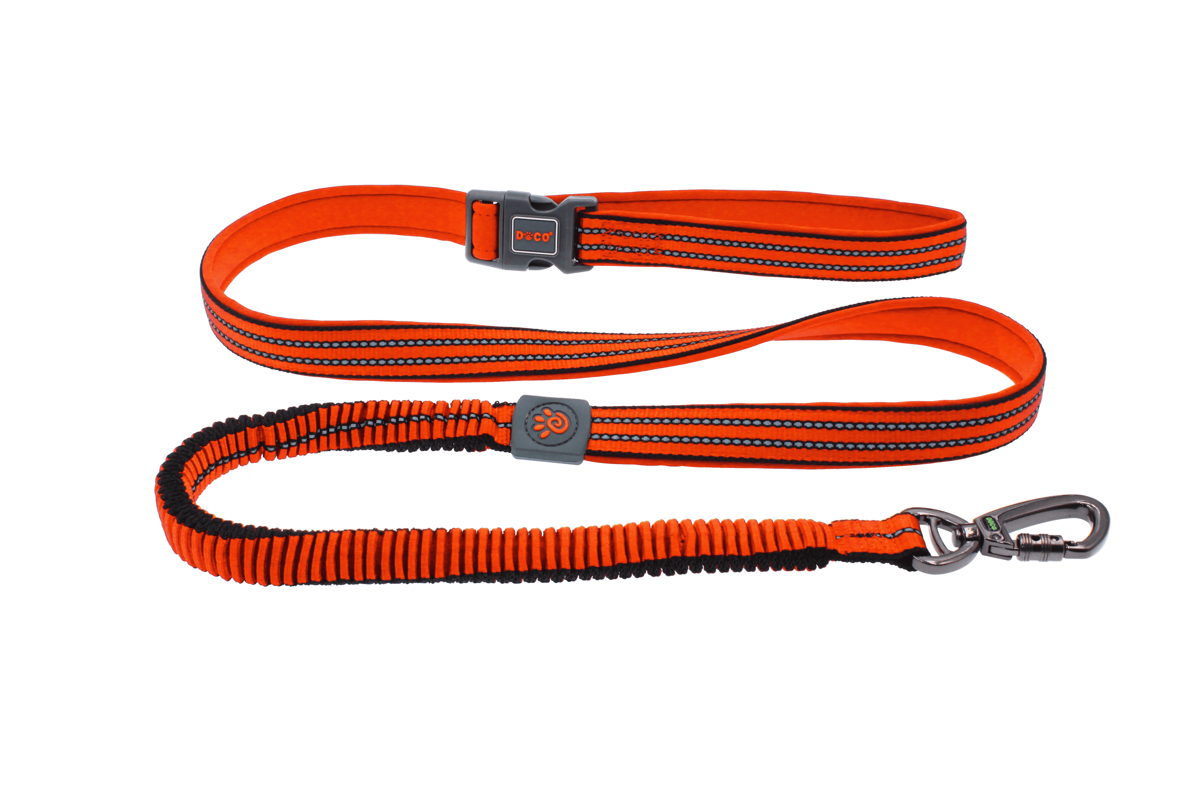 Doco Vario Easy Snap Bungee Leash - 6Ft Color: Orange, Sizes: L