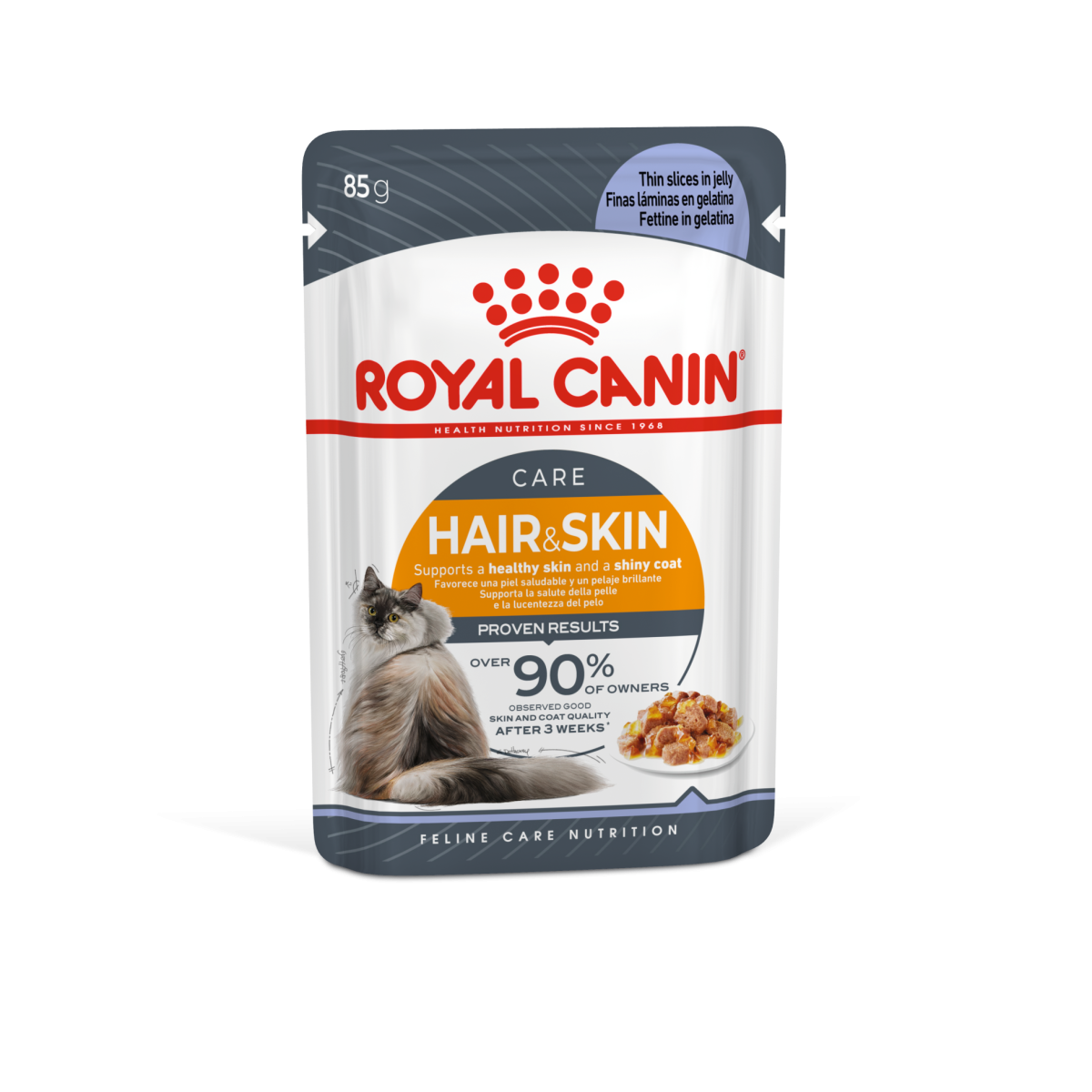 Feline Care Nutrition Hair & Skin Jelly (Intense Beauty) (Wet Food - Pouches) 12X85G