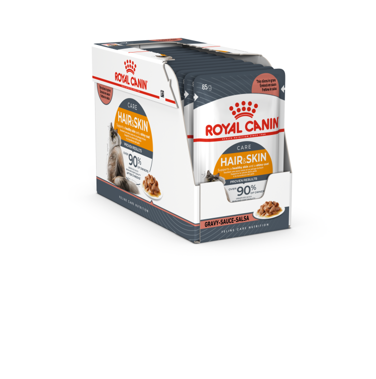 Royal Canin Feline Care Nutrition Hair & Skin Gravy WET FOOD