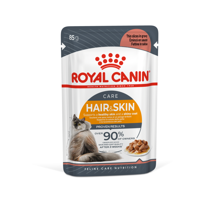 Royal Canin Feline Care Nutrition Hair & Skin Gravy WET FOOD